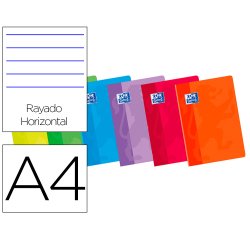 Libreta escolar oxford 48 h din a4 1 raya horizontal