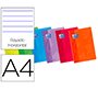 Libreta escolar oxford din a4 48 hojas rayado horizontal colores surtidos
