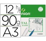 Papel vegetal guarro din a3 90 gr minipack de 12 hojas