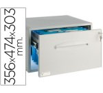 Archivador archisystem para carpetas colgantes con cerradura 356x474x303 mm color gris