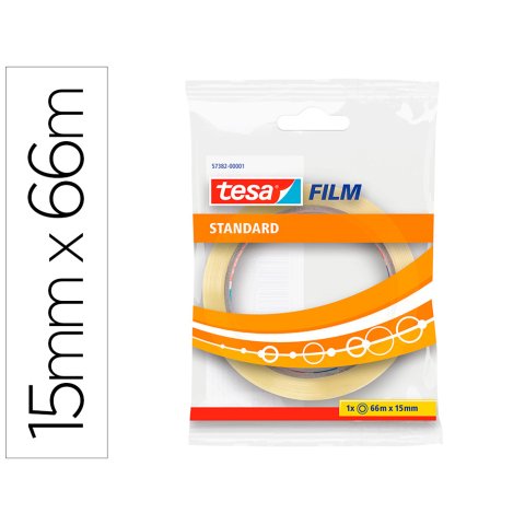 Cinta adhesiva tesa standard 66 m x 15 mm