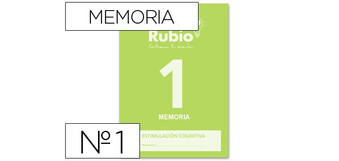 Cuaderno rubio entrena tu mente estimulación cognitiva memoria 1
