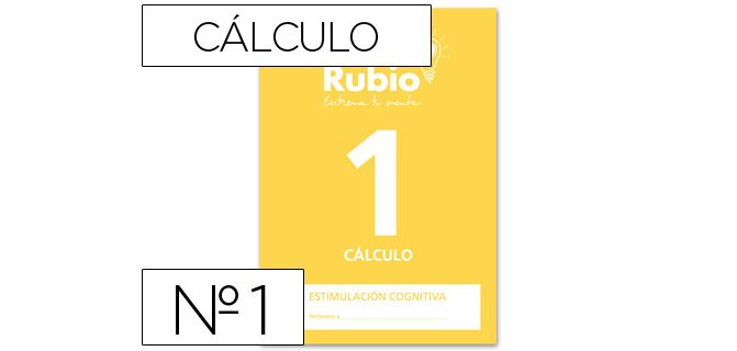 Cuaderno rubio entrena tu mente estimulación cognitiva calculo 1