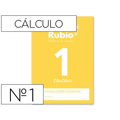 Cuaderno rubio entrena tu mente estimulación cognitiva calculo 1