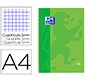 Bloc espiral oxford tapa extradura microperforado din a4 80 hojas cuadros 5mm color verde