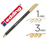 Rotulador edding punta fibra 1200 oro n. 53 punta redonda 1-3 mm