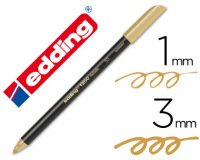 Rotulador edding punta fibra 1200 oro n. 53 punta redonda 1-3 mm