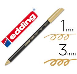 Rotulador edding punta fibra 1200 oro n. 53 punta redonda 1-3 mm