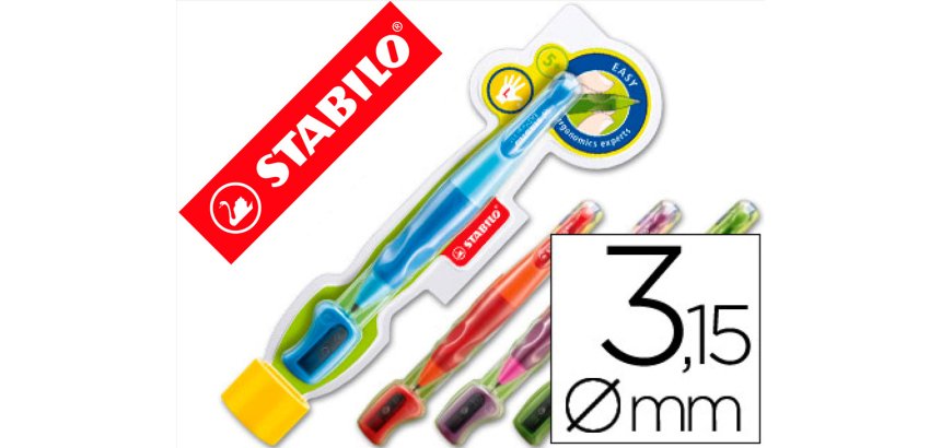 Portaminas stabilo easy ergo 3,15 mm
