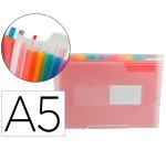 Carpeta liderpapel clasificador fuelle polipropileno din a5 spectrafile