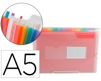 Carpeta liderpapel clasificador fuelle polipropileno din a5 spectrafile