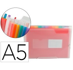 Carpeta liderpapel clasificador fuelle polipropileno din a5 spectrafile