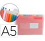 Carpeta liderpapel clasificador fuelle polipropileno din a5 spectrafile