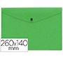 Carpeta liderpapel dossier broche polipropileno tamaño sobre americano 260x140mm verde translucido