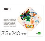 Bloc trabajos manuales liderpapel multiple premium 240x315mm 102 hojas colores surtidos