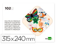 Bloc trabajos manuales liderpapel multiple premium 240x315mm 102 hojas colores surtidos