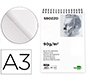 Bloc dibujo liderpapel esbozos espiral a3 297x420mm 100 hojas 90 g sin recuadro
