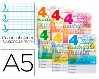 Libreta liderpapel pautaguia tapa cartoncillo 32 hojas din a5 70 g cuadriculado pautado 4 mm