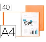 Carpeta liderpapel escaparate fundas polipropileno traslucida din a4