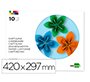 Bloc trabajos manuales liderpapel cartulina 297x420mm 10 hojas colores surtidos