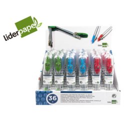 Compas liderpapel con protector de punta colores surtidos