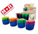Sacapuntas m+r neo light 2 usos con deposito -colores surtidos