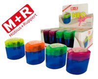 Sacapuntas m+r neo light 2 usos con deposito -colores surtidos