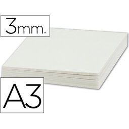 Carton pluma liderpapel blanco doble cara din a3 espesor 3mm
