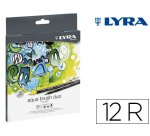 Rotulador lyra aqua brush duo caja de 12 colores