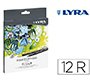 Rotulador lyra aqua brush duo caja de 12 colores
