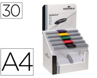 Carpeta Durable Swingclip® dossier pinza de plástico lateral y giratoria din a4 capacidad 30 hojas colores surtidos