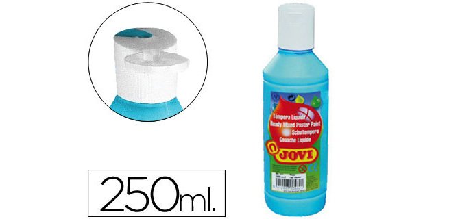Témpera líquida escolar Jovi - Botella de 250 ml