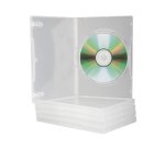 Caja dvd q-connect transparente pack de 5 unidades