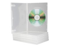 Caja dvd q-connect transparente pack de 5 unidades