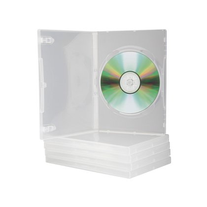 Caja dvd q-connect transparente pack de 5 unidades