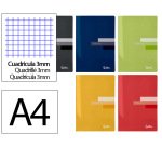 Libreta liderpapel scriptus a4 48 hojas 90gr cuadro 3mm con margen