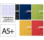 Libreta liderpapel scriptus a5 plus 48 hojas 90gr cuadro 3mm con margen