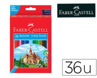 Lapices de colores faber castell hexagonal madera reforestada caja de 36 unidades colores surtidos