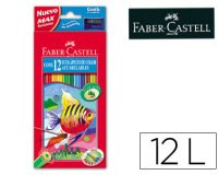 Lapices de colores faber castell acuarelables caja de 12 unidades colores surtidos