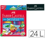 Lapices de colores faber castell acuarelables caja de 24 unidades colores surtidos