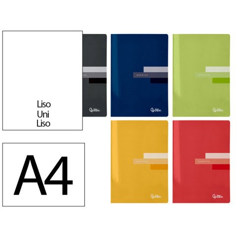 Libreta liderpapel scriptus a4 48 hojas 90gr liso sin margen