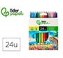 Rotulador liderpapel slim caja de 24 unidades colores surtidos