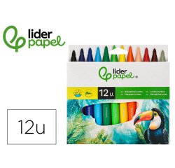 Rotulador liderpapel jumbo caja de 12 unidades colores surtidos