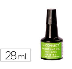 Tinta tampon q-connect frasco de 28 ml