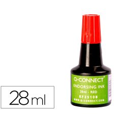 Tinta tampon q-connect frasco de 28 ml