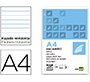 Recambio liderpapel a4 120 hojas 70gr horizontal sin ma rgen 4 taladros bandas de 5 colores