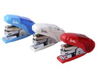 Grapadora liderpapel micro con regalo de funda y caja de 1000 grapas nº10 capacidad 12 hojas colores surtidos