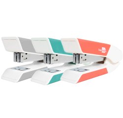 Grapadora liderpapel con regal o extraegrapas y caja de 1000 grapas 26/6,24/6, 22/6 20h colores surtidos