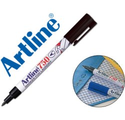 Rotulador artline marcador permanente lavable para textilek-750 negro punta redonda 0,7 mm en blister
