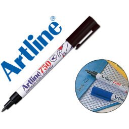 Rotulador artline marcador permanente lavable para textilek-750 negro punta redonda 0,7 mm en blister